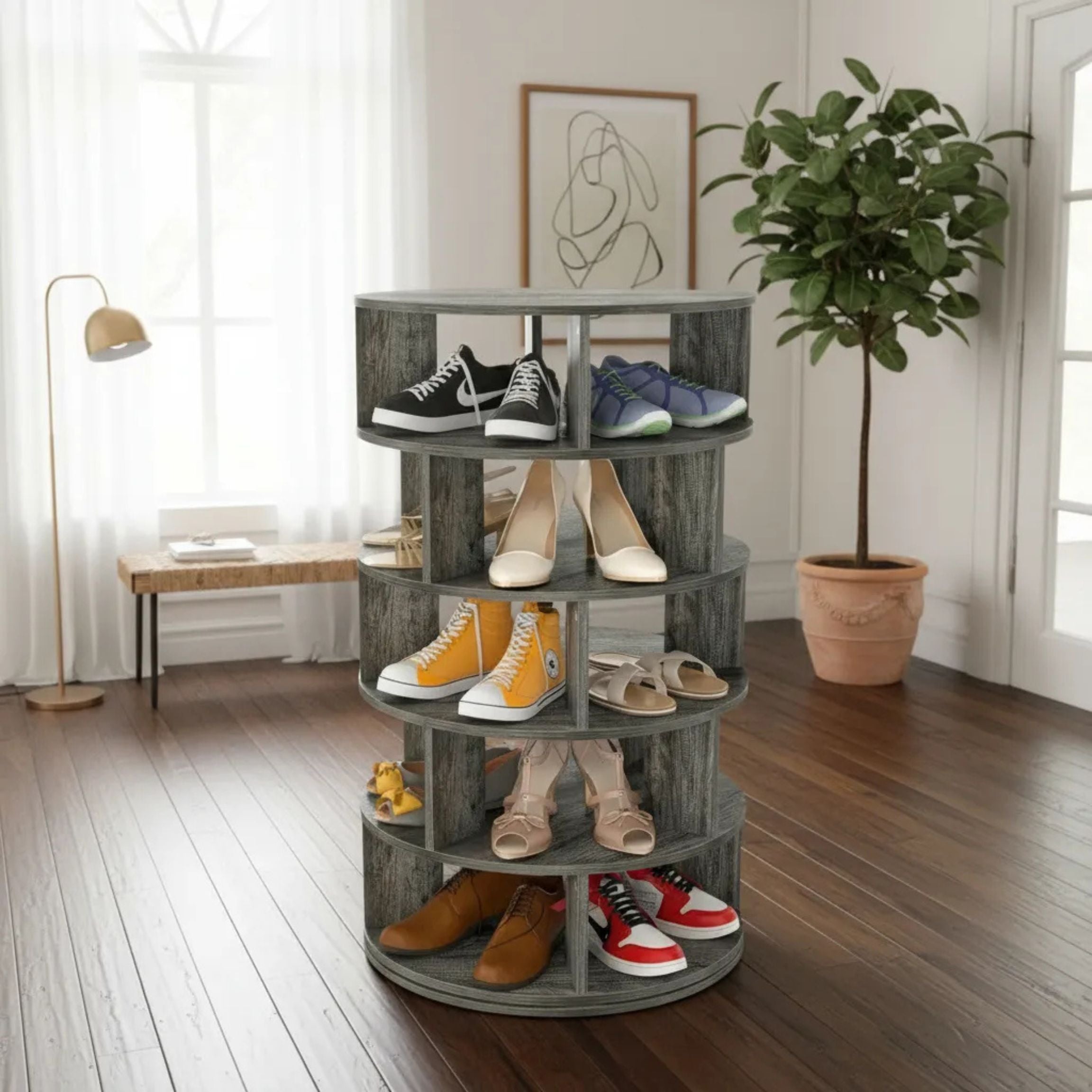 Zapatera Giratoria 360 Multifuncional Organizador 25 Pares