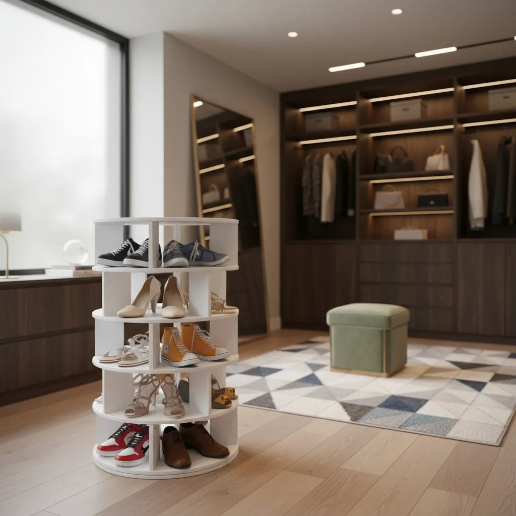 Zapatera Giratoria 25 Pares Multifuncional 0rganizador Bolso